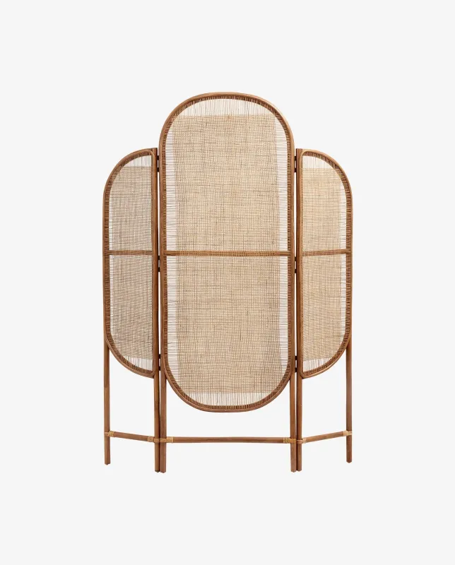 Nordal - BALI rumdeler i rattan og flet  -  natur  -  B130 × D3 × H180 cm