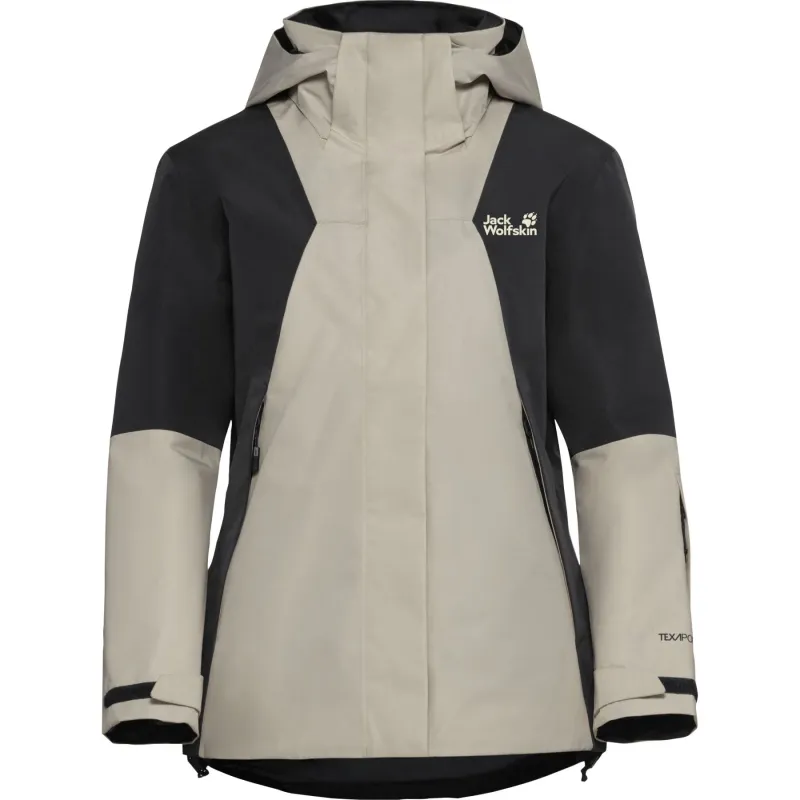 Jack Wolfskin Flowline 2L Ins, skijakke, dame, beige