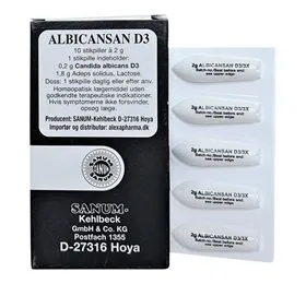 Albicansan stikpiller &bull; 10 stk.