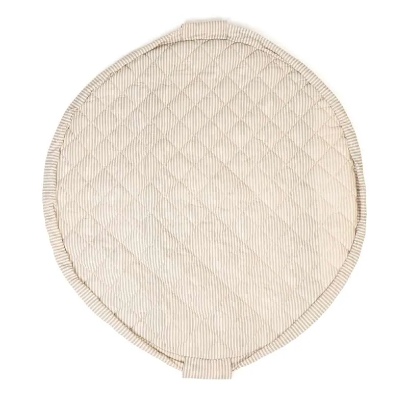 Play & Go Soft Organic - 2-i-1 Opbevaringstæppe/Legetæppe - Stripes Blue