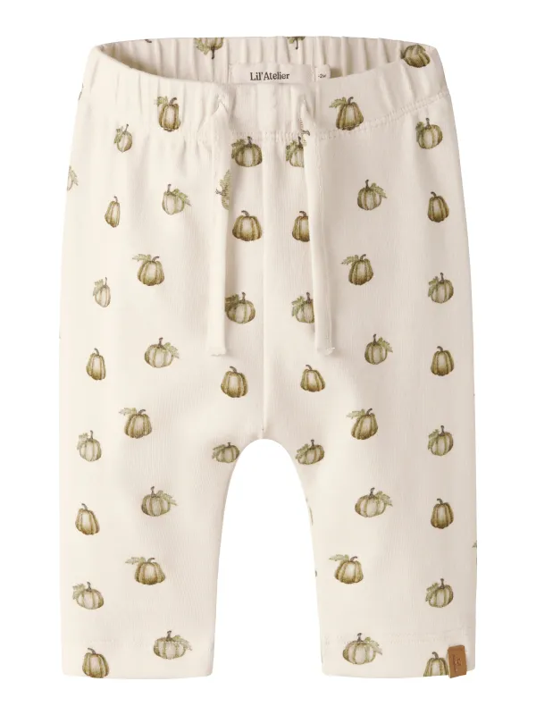 Lil Atelier Gayo - Ses Loose Pant - Turtledove / Pumpkin - 56 cm