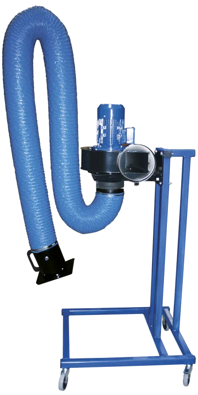 Mobil sugearm m/ventilator, 6mtr ø160 slange