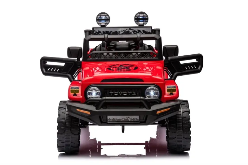 License - Toyota FJ Cruiser elbil rød 4x4 terrængående  -  gummihjul & lædersæde