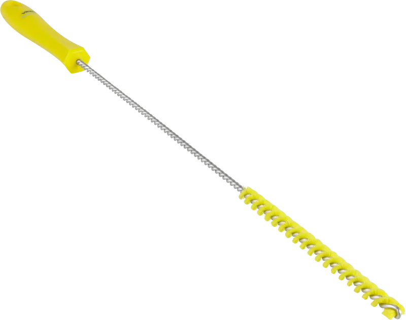 Rørbørste 5375, ø10×500 mm, stiv, gul