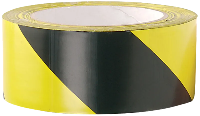 Afspærringsbånd HDPE plast gul/sort 7cm×500m