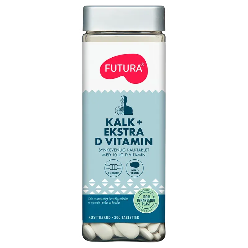 Futura Kalk + Ekstra D-Vitamin (300 tabl)