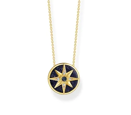 Thomas Sabo Royalty Star Guld halskæde 40-45cm