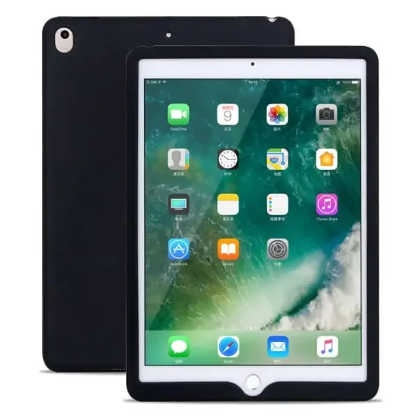 Silikone cover til iPad. Til alle iPad 9,7" modeller. Sort.