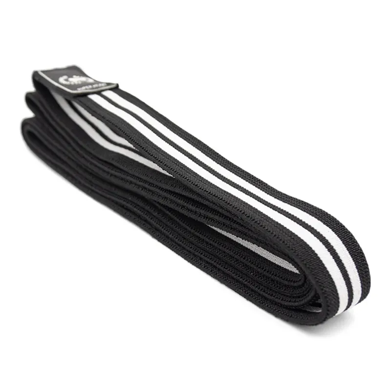 Strength band i BOMULD/ELASTAN - Ekstra hård og Sort (20-31 kg)(styrke 4 af 4)