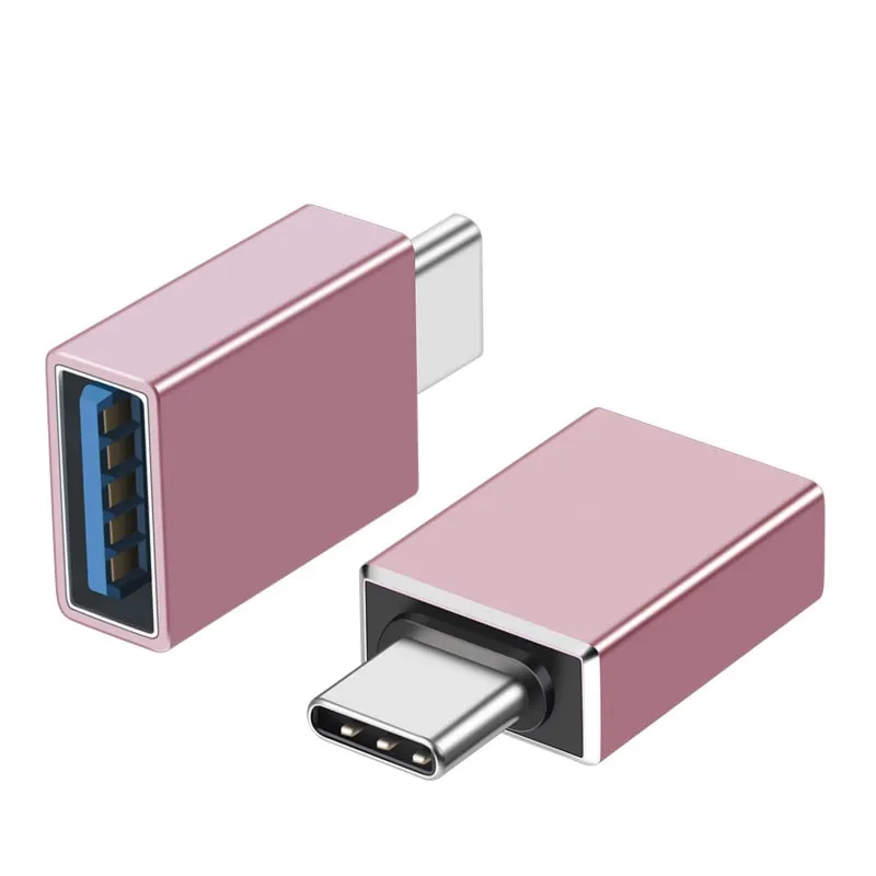OTG Adapter USB-C til USB 3.1/3.0  -  Hurtig 10Gbps Dataoverførsel (Rosegold)