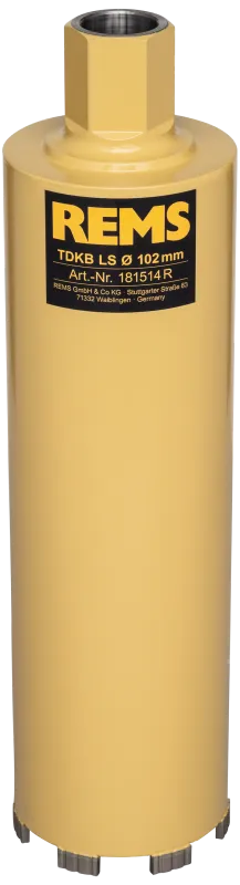 REMS diamant-tørborekrone TDKB LS ø102×320mm