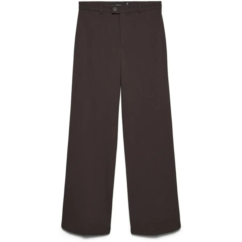 VERO MODA DAME BUKSER VMTEXAS - Chocolate Torte Melange