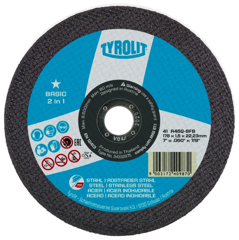 Skæreskive Basic 41C ø230×1,9 A46Q-BFB