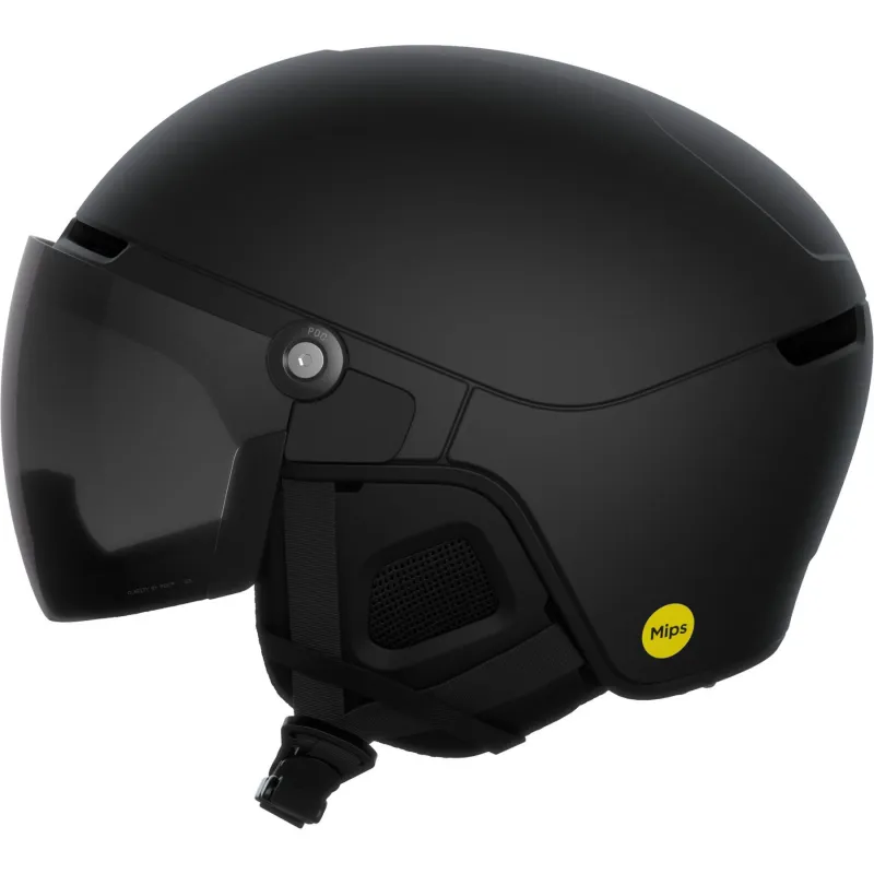 POC Obex Visor, skihjelm med visir, uranium black matt