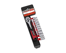 Topnøglesæt 1/4" 12 dele 4-13 mm