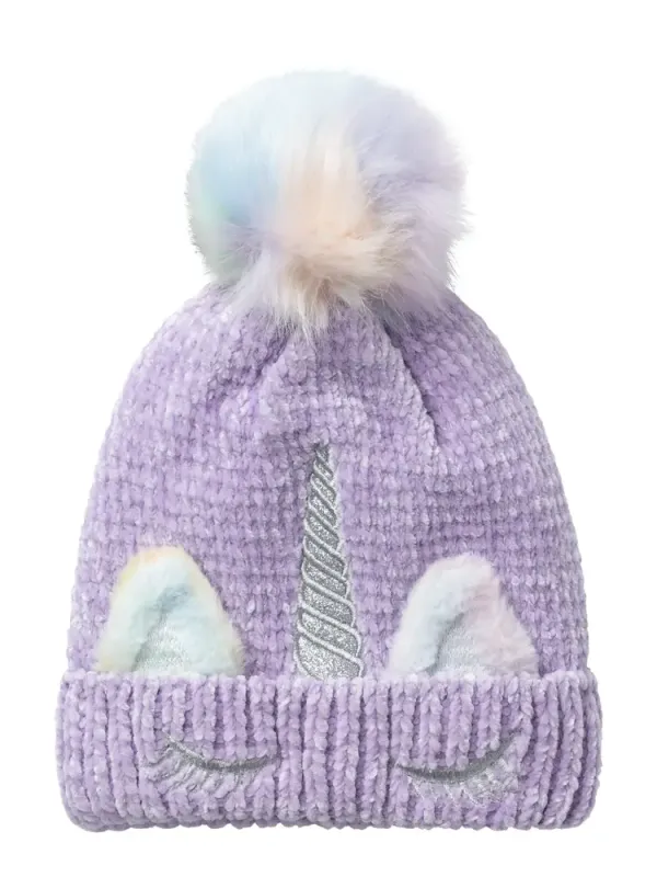 Metea strikket beanie - PASTELLILA - 48/49