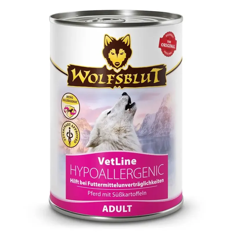 WolfsBlut VetLine Hypoallergenic dåsemad mod foderintolerance, 395g