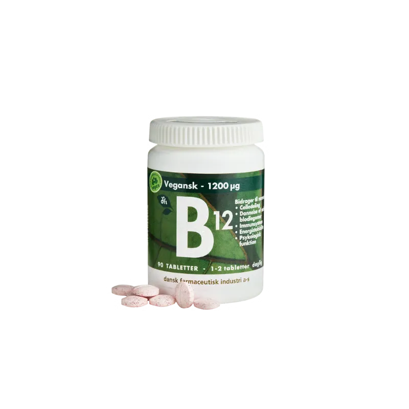 Grønne Vitaminer B12 1200mcg Vegansk (90 tabl)