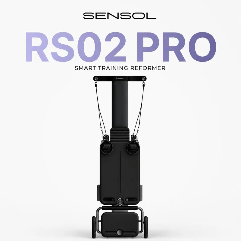 Sensol Smart Pilates Reformer RS2 Pro Midnight Black