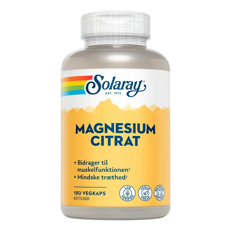 Solaray Magnesium Citrat 250mg (180 kap)
