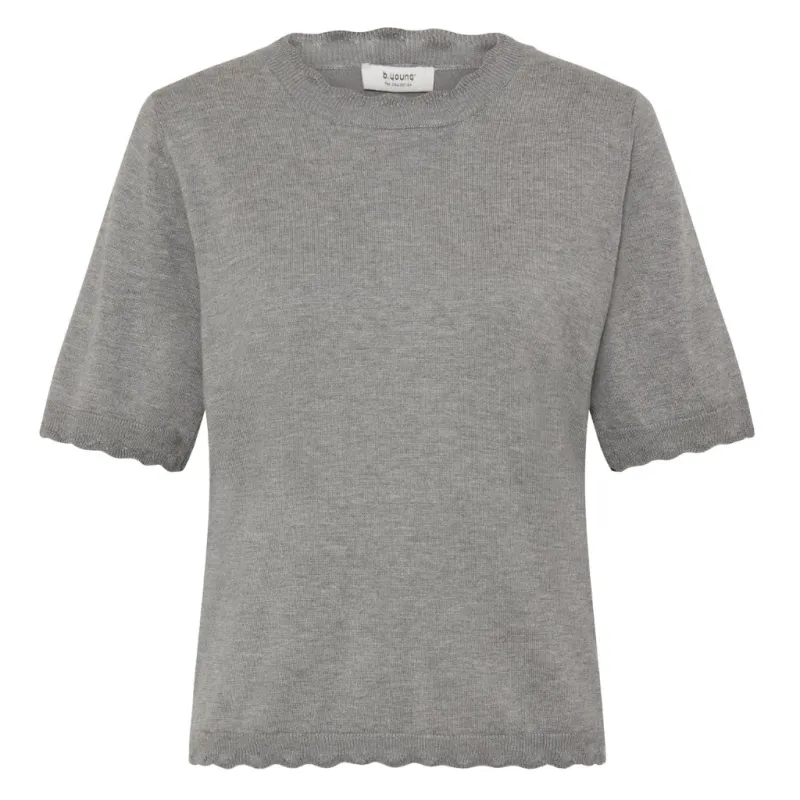 B.YOUNG dame pullover BYMMORLA - Mid Grey Melange