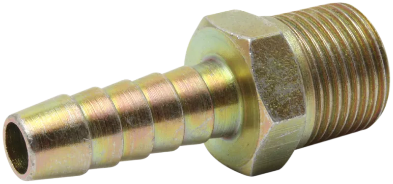 Slangestuds 1/4" udv. gevind × 1/4" 6 mm