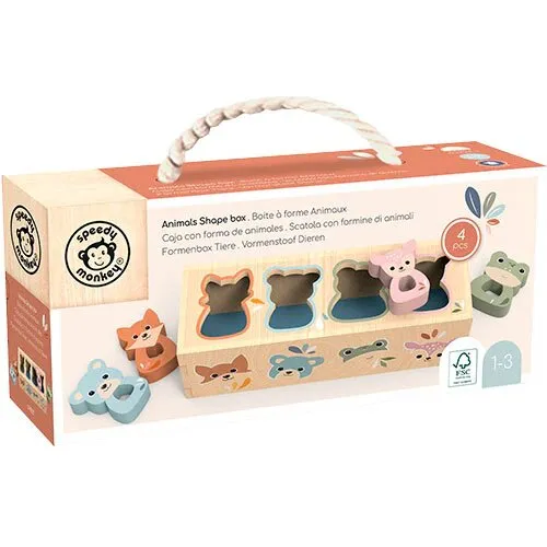 Animals Shape Box, 1-3 år - 1 stk