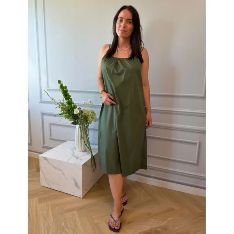 Lululia Dame Kjole LUSilke 8265LU - Military