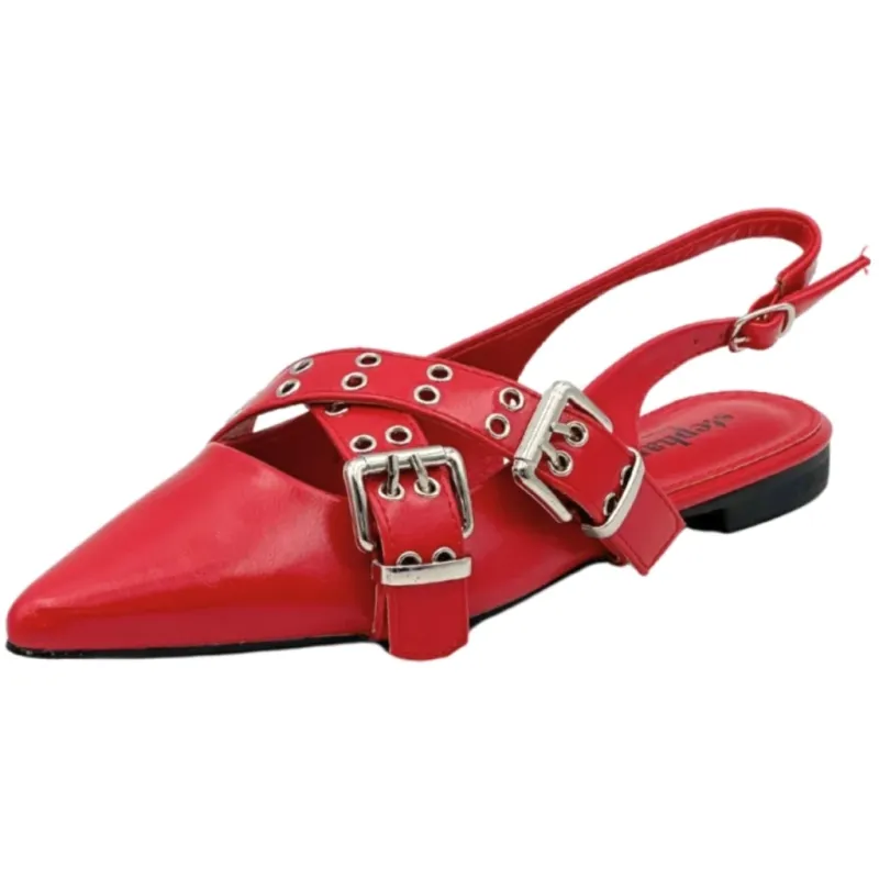 Marlene dame slingback ballerina P-1426 - Red