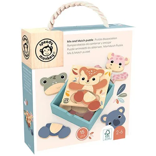 Mix and Match Puzzle, 2-6 år - 1 stk