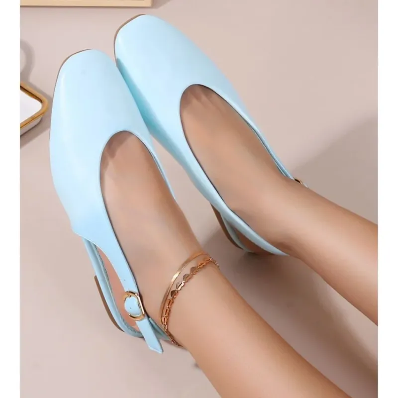 Gitte dame slingback ballerinasko OP16-46PU - Blue