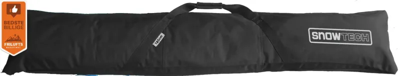 SnowTech Sport Skitaske 185 cm - 1 par (flade ender/gennemgående lynlås)