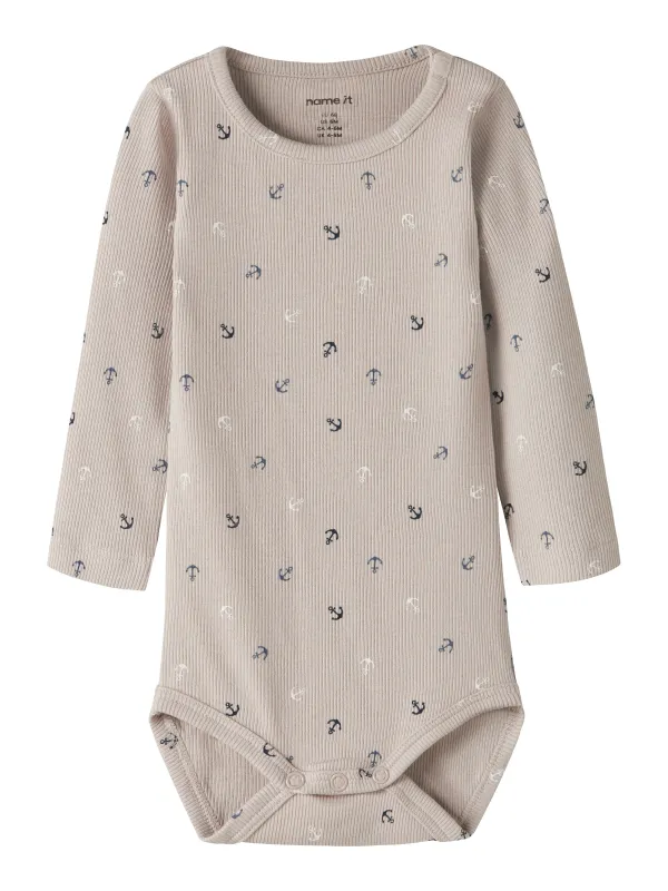 Name It Fanchor - LS Body - Chateau Gray - 50 cm