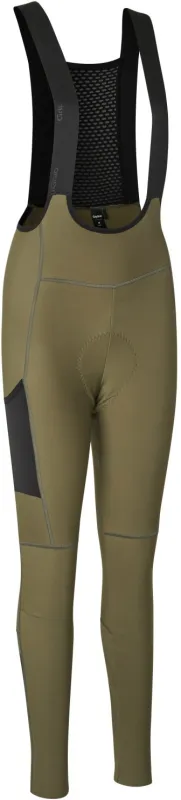 GripGrab PACR Thermo bibtights til damer - Olive Green