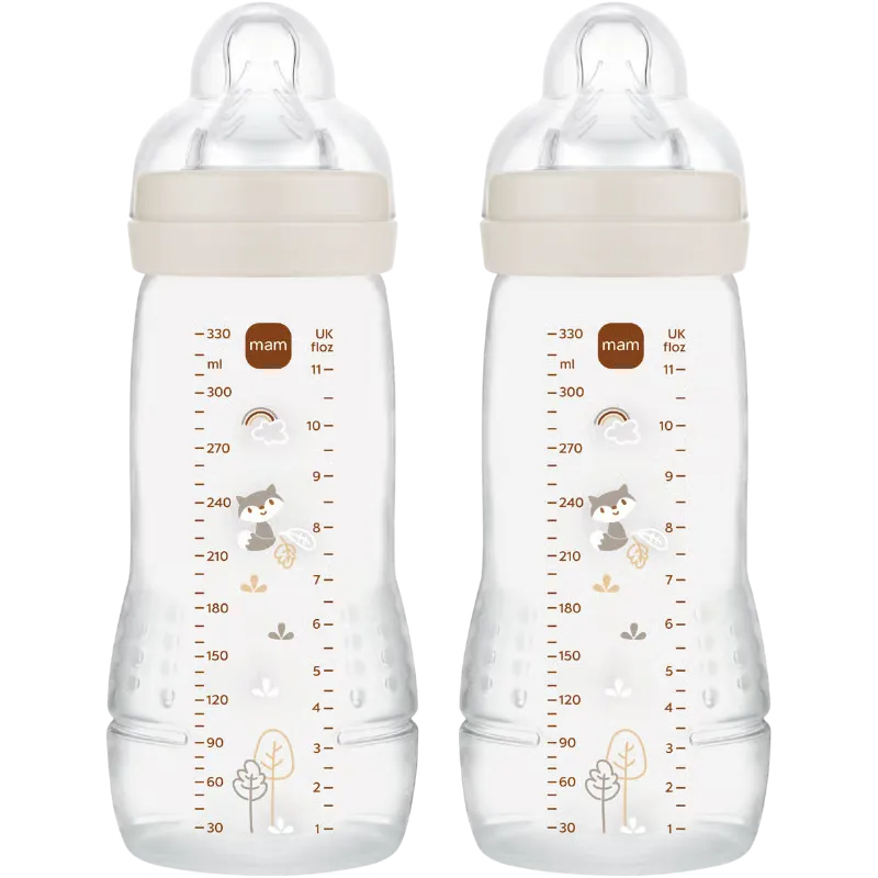 MAM Easy Active Sutteflaske Neutral 330 ml (2 stk)