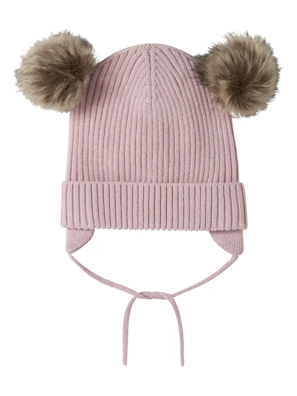Name It Mara Knit Hat - Keepsake Lilac - 34/39