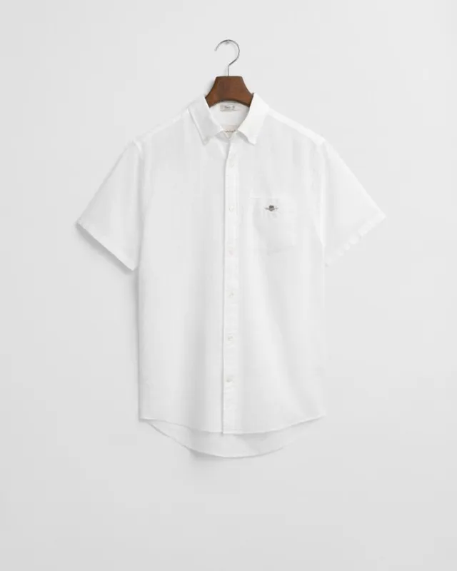 REG COTTON LINEN SS SHIRT