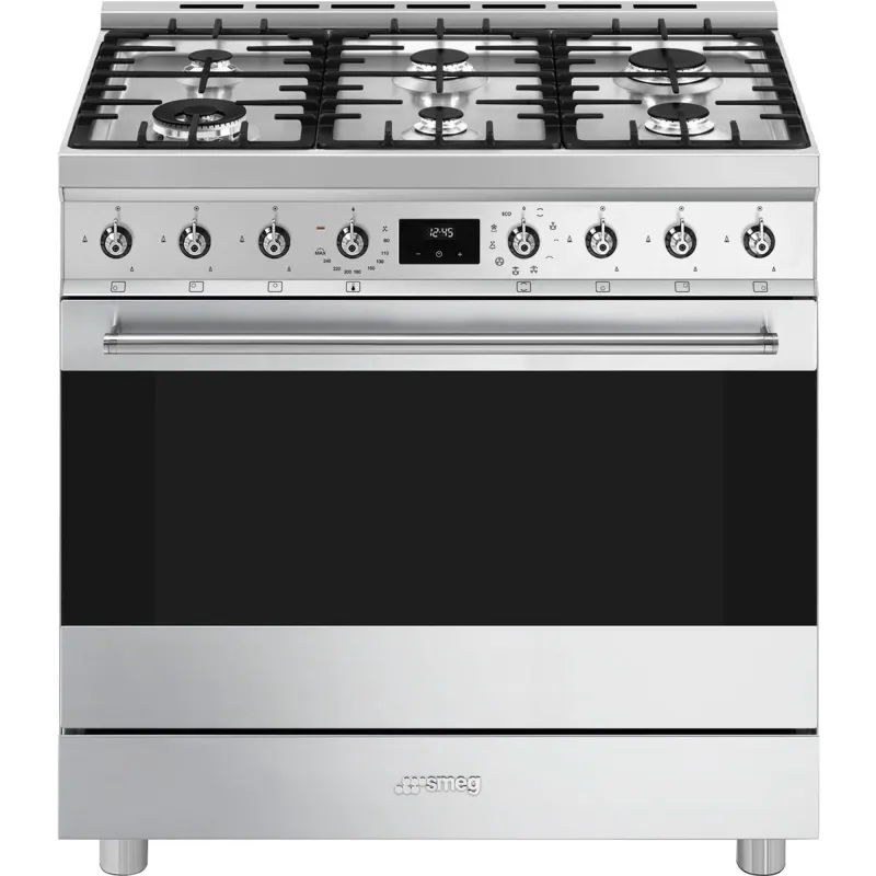 Smeg C9GMX2 Classic Gaskomfur 90 cm, rustfrit stål
