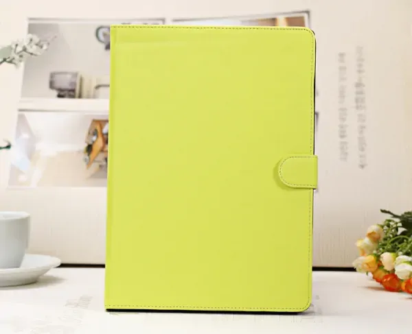 Lækkert læder cover til iPad Air, iPad (2017) & (2018). Limegrøn