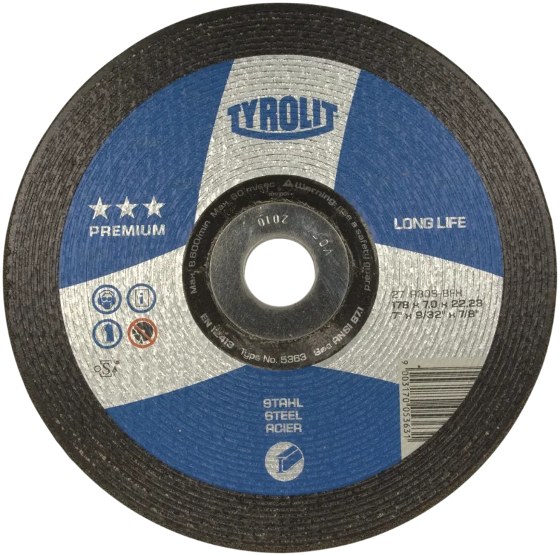 Skrubskive Premium 27E ø178×7 A30S-BFX