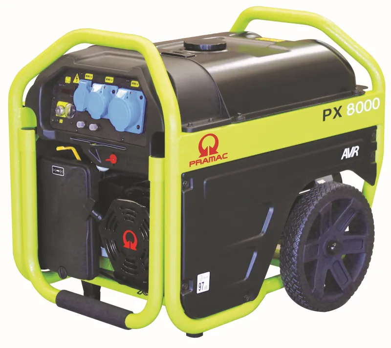 PX8000S 230v generator med el-start fra Pramac.