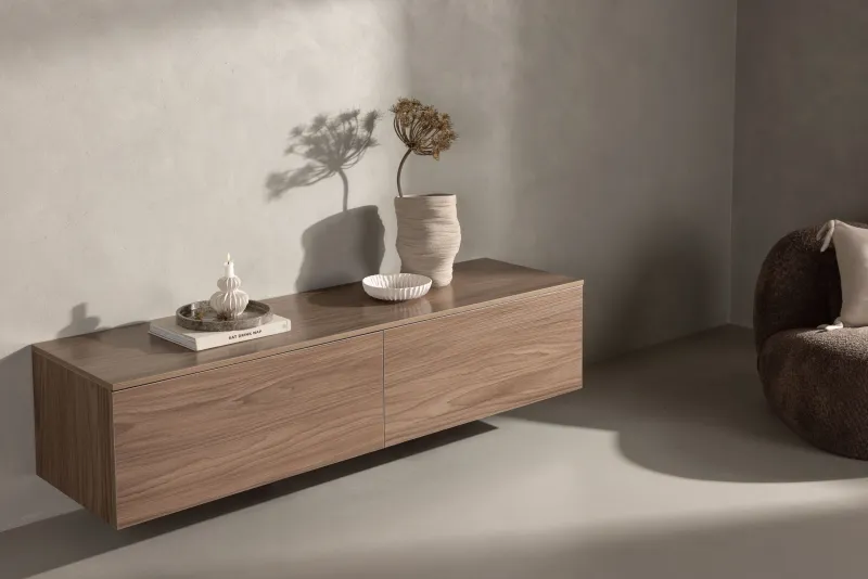 Venture Home - Frihamn skab, 160x35x45cm - valnød look