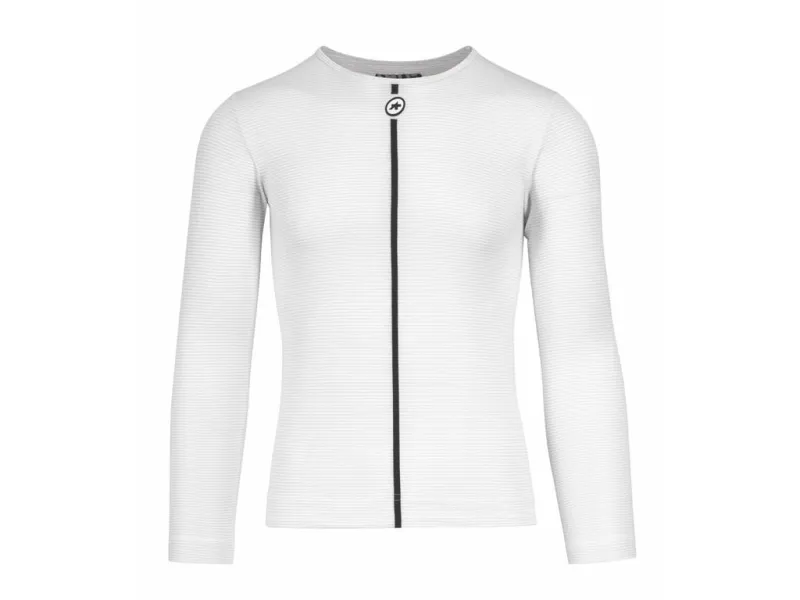 Assos sommer LS skin layer cykeltrøje lange ærmer holy white herre