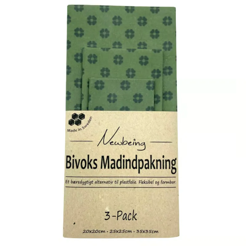 Newbeing Bivoks madindpakning grøn (3 stk)
