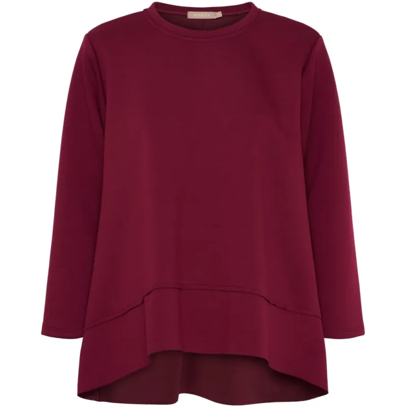Marta du Chateau dame sweatshirt MdcPine 85783-1 - Bordeaux6269