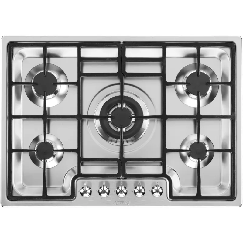Smeg PGF75-3 Classic rustfri gaskogeplade, 70 cm