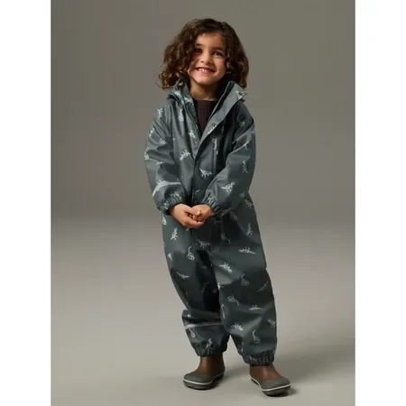 NAME IT Fleece Regndragt Dry10 Balsam Green Dino