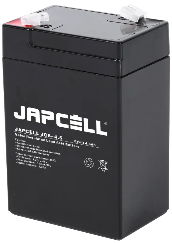 Japcell JC6-4.5 AGM blybatteri 6V/4,5Ah