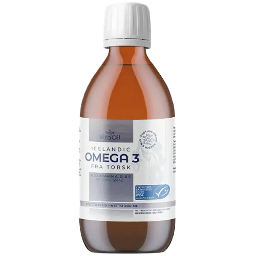 VitaOil Icelandic Omega 3 Fra Torsk (280 ml)