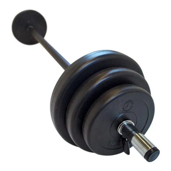 Vægtstangssæt 20 kg (140 cm) (sort)
